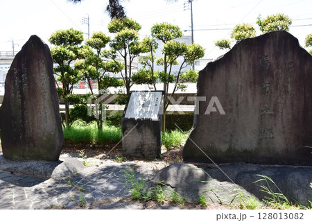 愛知県 知立の松並木の馬市の碑 愛知県 知立の松並木の馬市の碑 128013082