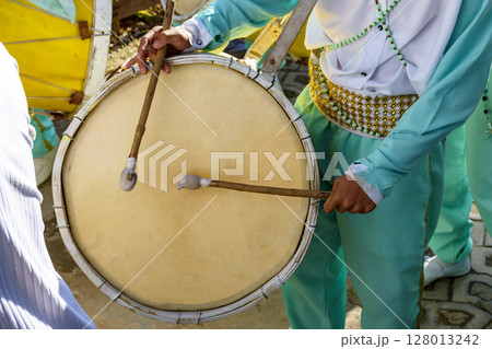 Musicians with their drums 128013242