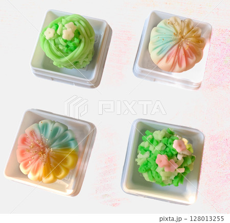 手作り和菓子練り切り 手作り和菓子練り切り 128013255
