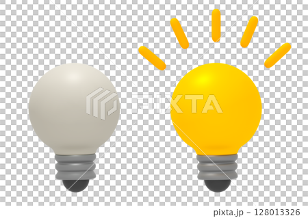 Inspiration light bulb set 128013326