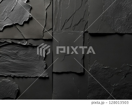 Abstract Black Texture: A Tapestry of Depth and Dimension Abstract Black Texture: A Tapestry of Depth and Dimension 128013503