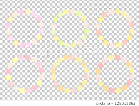 可愛らしい色合いのオシャレな見出し枠セット 可愛らしい色合いのオシャレな見出し枠セット 128013862