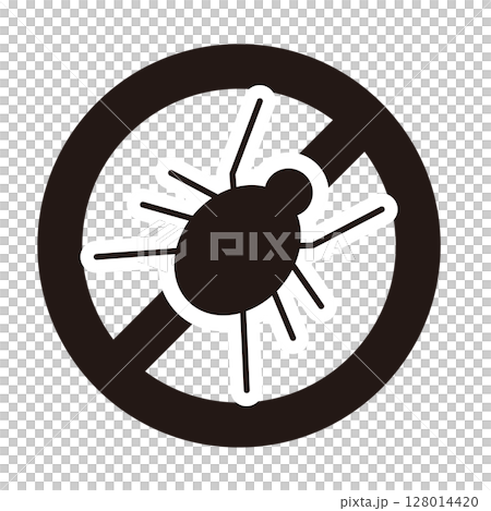 Tick prevention illustration icon 128014420