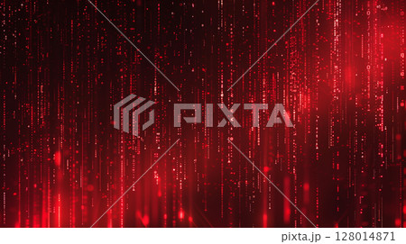 Abstract red digital code electronic computer background. 128014871