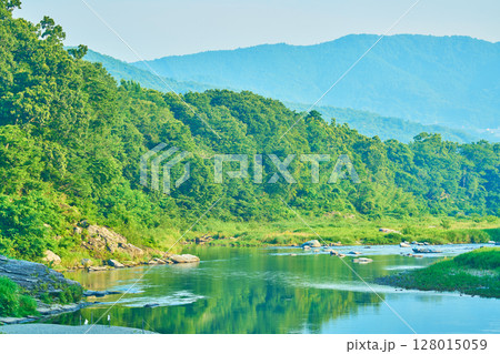 秩父　長瀞渓谷の川 128015059