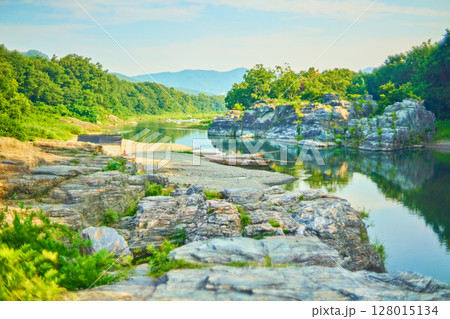 秩父 長瀞渓谷 夏の風景 秩父 長瀞渓谷 夏の風景 128015134