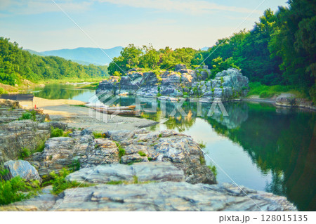 秩父 長瀞渓谷 夏の風景 秩父 長瀞渓谷 夏の風景 128015135