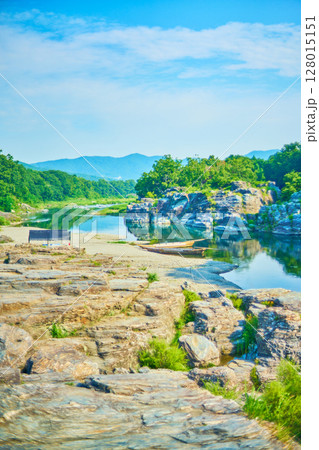 秩父　長瀞渓谷　夏の風景 128015151