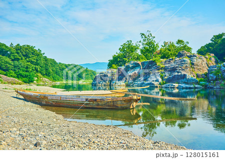 秩父　長瀞渓谷　夏の風景 128015161