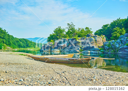 秩父　長瀞渓谷　夏の風景 128015162
