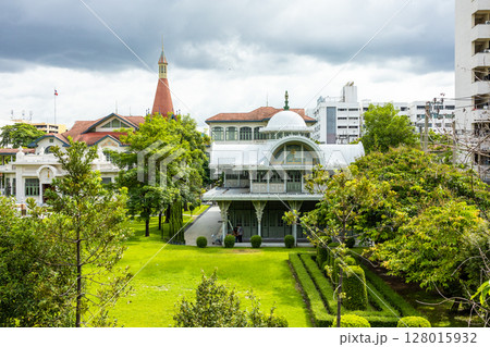 Beautiful Perspective view of Phyathai Palace or Royal Phya Thai Palace Beautiful Perspective view of Phyathai Palace or Royal Phya Thai Palace 128015932