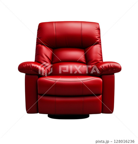 Comfortable Red Recliner Chair Designed for Relaxation and Modern Living Spaces 128016236