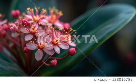Pink Flowers Close Up Macro Photography 128016785