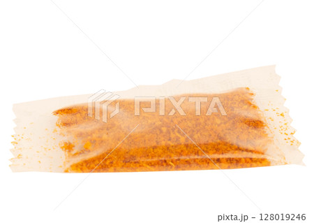 Instant noodle seasoning clean on white background 128019246