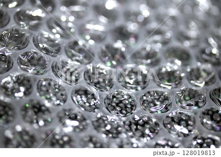 Abstract Bubble Wrap Plastic Circles Shiny Coloured Background 128019813