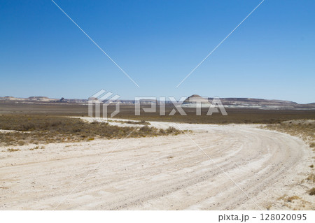 Beautiful Mangystau landscape, Kazakhstan. Bozzhira valley view Beautiful Mangystau landscape, Kazakhstan. Bozzhira valley view 128020095