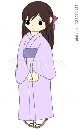 着物を着た女性 128021127