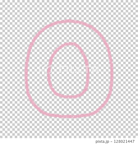 字母 O 手寫字母 可愛 材質 粉紅色 插圖 材質 圖示 蠟筆風格 128021447