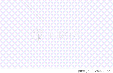 ピンクと青のキラキラしたグラデーションがかかった角七宝つなぎのパターン 128022022