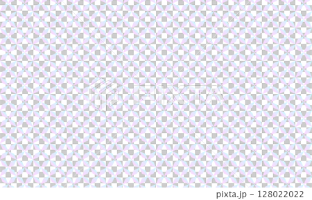 ピンクと青のキラキラしたグラデーションがかかった角七宝つなぎのパターン 128022022