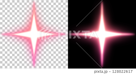 Light Burst (Transparent and Black Background) - Pink Version 128022617