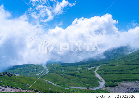 【夏山登山】夏の乗鞍岳の登山風景【長野県】 128022626