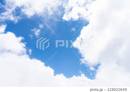 【夏素材】夏空イメージ【長野県】 128022649