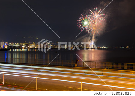 別府の夏花火（大分県別府市） 128022829