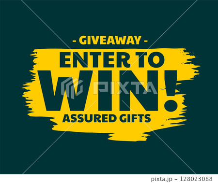 register now to win a valuable gifts poster for business promo register now to win a valuable gifts poster for business promo 128023088