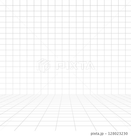 abstract perspective room structure wireframe vector design vector 128023230