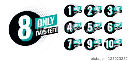 number days left countdown tag template for marketing number days left countdown tag template for marketing 128023282