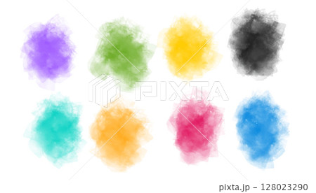 set of colorful paint splatter texture background design set of colorful paint splatter texture background design 128023290