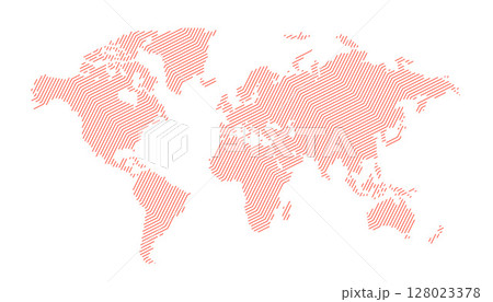 abstract world map in line style graphic design abstract world map in line style graphic design 128023378