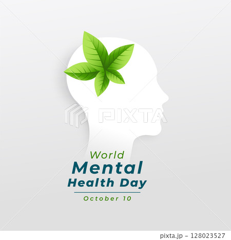 10th october international mental health day poster with human head 10th october international mental health day poster with human head 128023527