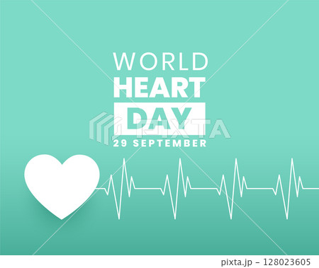 modern world heart day cardiogram background for health awareness modern world heart day cardiogram background for health awareness 128023605
