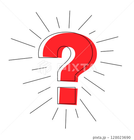 modern question mark template for idea or message 128023690