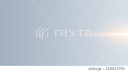 abstract and clean grey backdrop with glowing sun flare effect 128023703