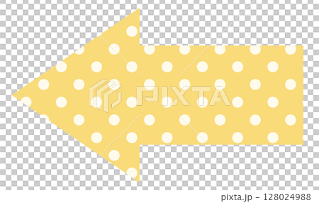 Simple Arrow 1 Polka Dot Yellow Simple Arrow 1 Polka Dot Yellow 128024988