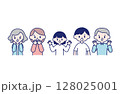 驚く家族 128025001
