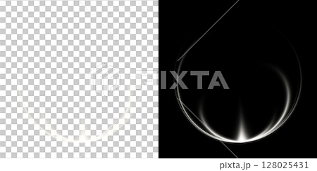 Magic Energy Ring (Transparent and Black Background) - White Version Magic Energy Ring (Transparent and Black Background) - White Version 128025431
