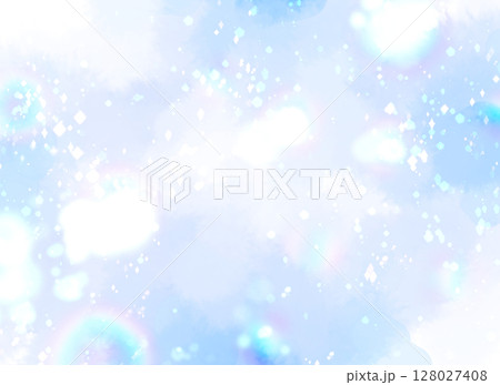 虹色の光と光の粒の背景 128027408