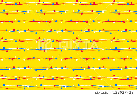 水風船柄 黄 128027428