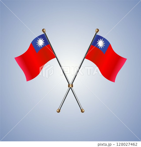 Taiwan flag. Vector Illustration Taiwan flag. Vector Illustration 128027462