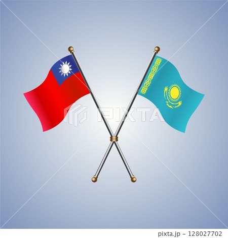 Taiwan and Kazakhstan flag relations 128027702