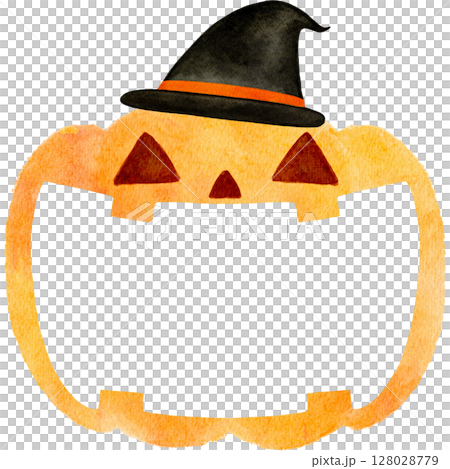 ハロウィン かぼちゃ フレーム イラスト ハロウィン かぼちゃ フレーム イラスト 128028779