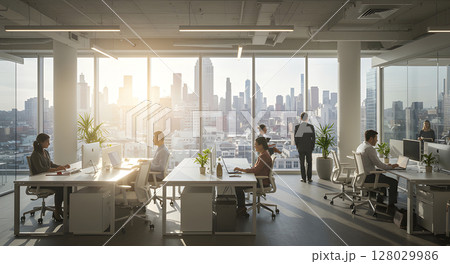business people in a meeting at office 128029986