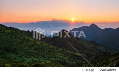 志賀草津道路・夕景 志賀草津道路・夕景 128030699