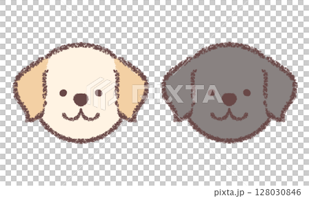 Labrador retriever icon set of 2 128030846
