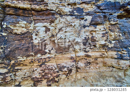 Weathered Rock Texture Closeup in Oak Creek 128031285