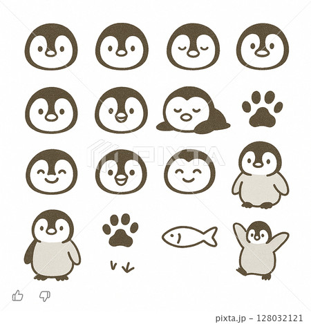 ペンギンのイラスト集です 128032121